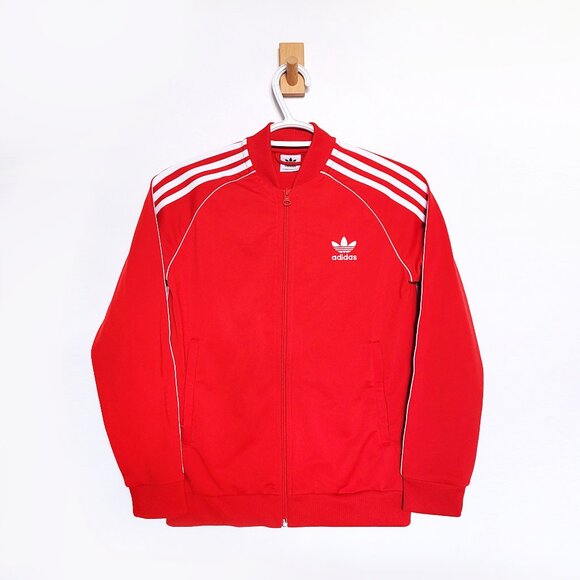 Adidas Originals Red SST Track Jacket - Youth Medium - Picture 1 of 9